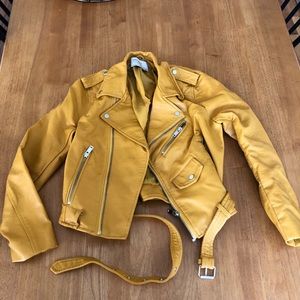 Zara vegan leather jacket